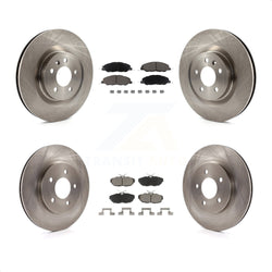 Front Rear Disc Brake Rotors And Ceramic Pads Kit For Ford Mustang K8C-101552