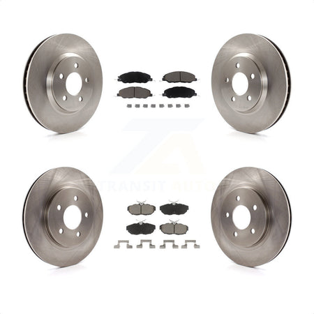 Front Rear Disc Brake Rotors And Ceramic Pads Kit For Ford Mustang K8C-101553 by Transit Auto