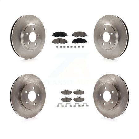 Front Rear Disc Brake Rotors And Ceramic Pads Kit For Ford Mustang K8C-101556 by Transit Auto