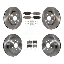 Front Rear Disc Brake Rotors And Ceramic Pads Kit For 2010-2013 Lexus IS250 C Vehicles Built Canadian Market K8C-101566