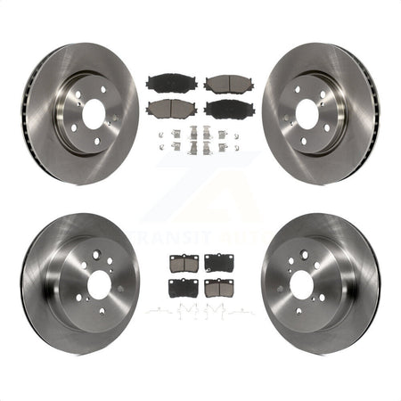 Front Rear Disc Brake Rotors And Ceramic Pads Kit For 2010-2013 Lexus IS250 C Vehicles Built Canadian Market K8C-101566 by Transit Auto