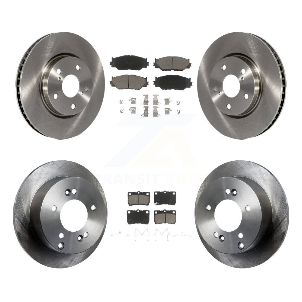 Front Rear Disc Brake Rotors And Ceramic Pads Kit For Lexus IS250 K8C-101567 by Transit Auto