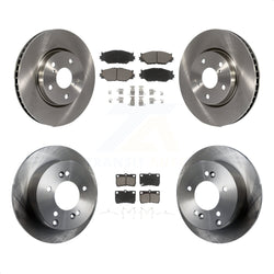 Front Rear Disc Brake Rotors And Ceramic Pads Kit For Lexus IS250 K8C-101567