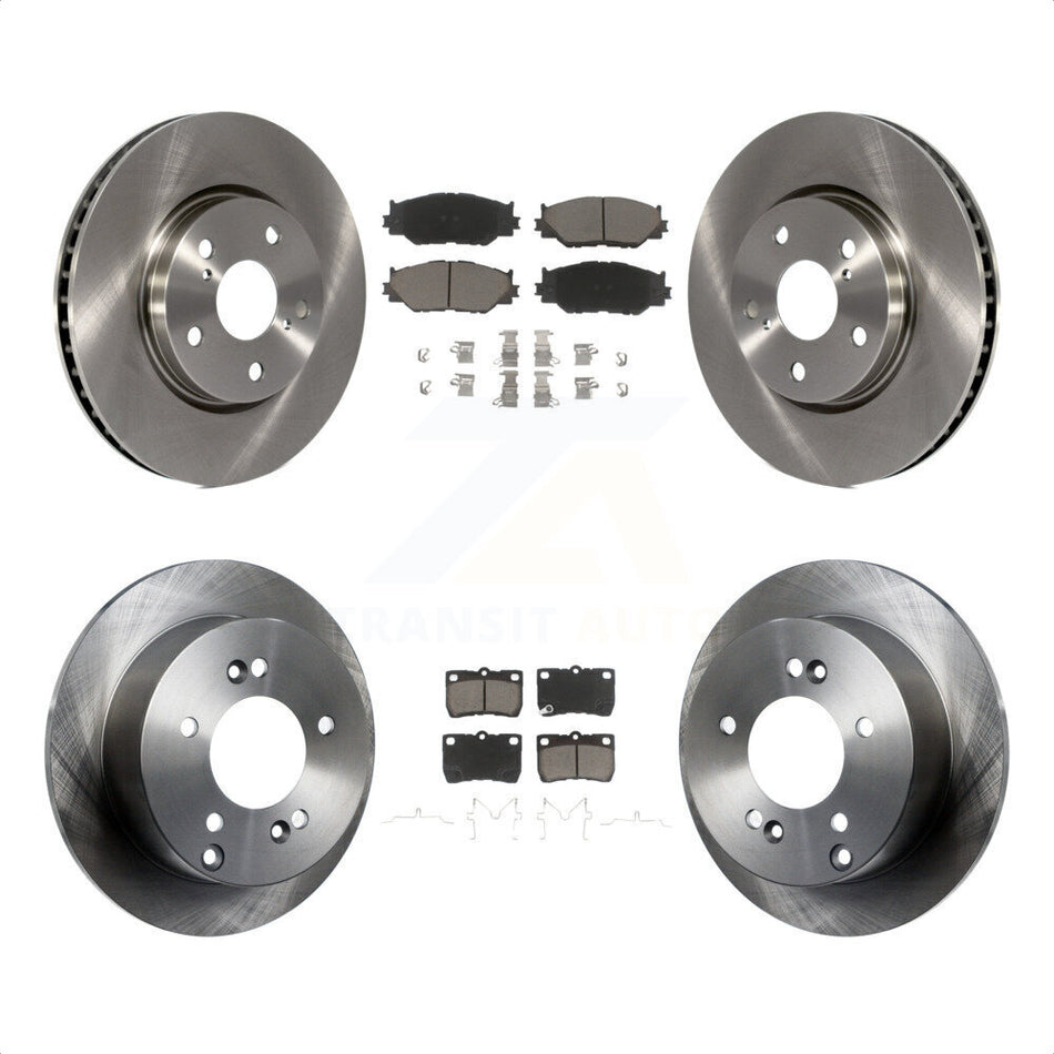 Front Rear Disc Brake Rotors And Ceramic Pads Kit For Lexus IS250 K8C-101567 by Transit Auto