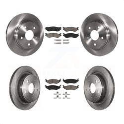 Front Rear Disc Brake Rotors And Ceramic Pads Kit For Dodge Durango Ram 1500 K8C-101574