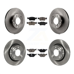 Front Rear Disc Brake Rotors And Ceramic Pads Kit For 1998-1998 BMW 328i 328is With 294mm Diameter Rotor K8C-101577
