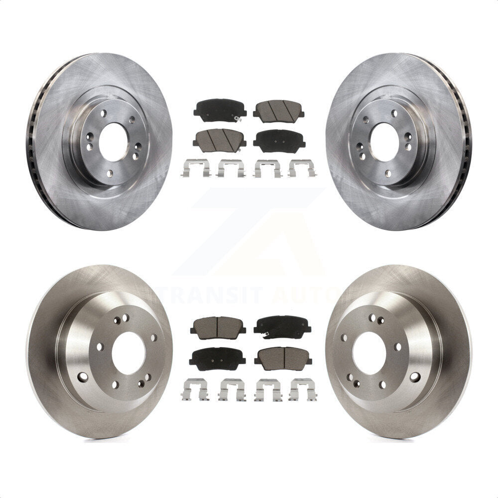 Front Rear Disc Brake Rotors And Ceramic Pads Kit For Hyundai Santa Fe Sport Kia Sorento K8C-101588 by Transit Auto