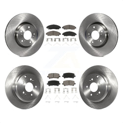 Front Rear Disc Brake Rotors And Ceramic Pads Kit For Honda Pilot Acura MDX ZDX K8C-101596