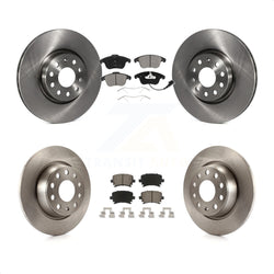 Front Rear Disc Brake Rotors And Ceramic Pads Kit For Volkswagen Tiguan Audi Q3 Limited Quattro K8C-101597