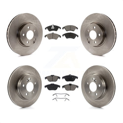 Front Rear Disc Brake Rotors And Ceramic Pads Kit For Mercedes-Benz E350 C300 C350 K8C-101606