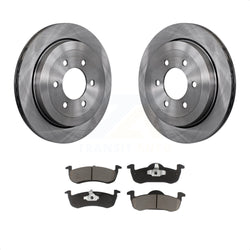 Rear Disc Brake Rotors And Ceramic Pads Kit For 2007-2017 Ford Expedition Lincoln Navigator K8C-101636