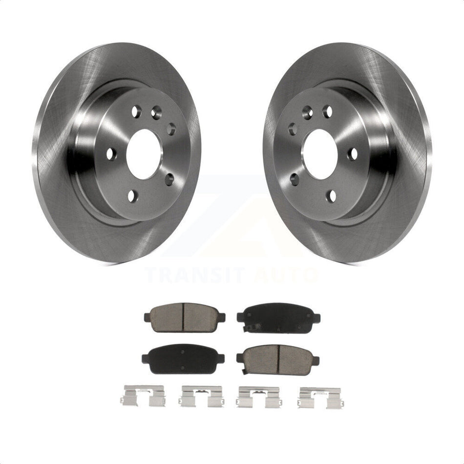 Rear Disc Brake Rotors And Ceramic Pads Kit For Chevrolet Cruze Sonic Buick Encore Trax Limited K8C-101638 by Transit Auto