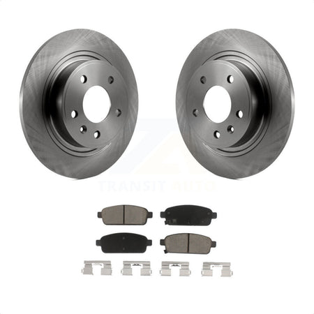 Rear Disc Brake Rotors And Ceramic Pads Kit For Chevrolet Cruze Buick Verano Volt Cascada Cadillac ELR Orlando K8C-101640 by Transit Auto