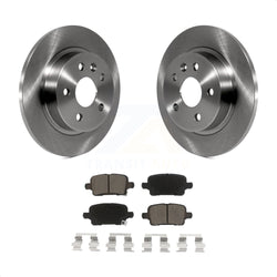 Rear Disc Brake Rotors And Ceramic Pads Kit For 2016 Chevrolet Cruze With 268mm Diameter Rotor K8C-101641