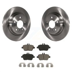 Rear Disc Brake Rotors And Ceramic Pads Kit For Mercedes-Benz GLA250 CLA250 INFINITI QX30 B Electric Drive B250e K8C-101643