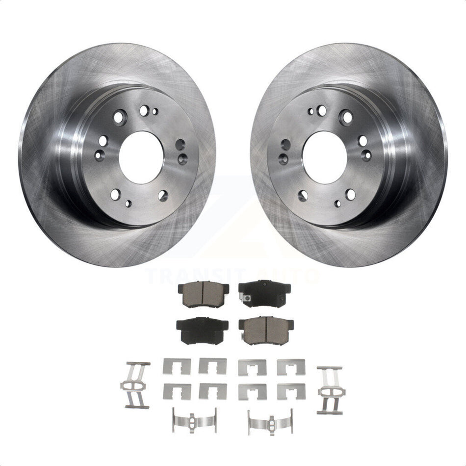 Rear Disc Brake Rotors And Ceramic Pads Kit For 2002-2004 Honda CR-V K8C-101645 by Transit Auto