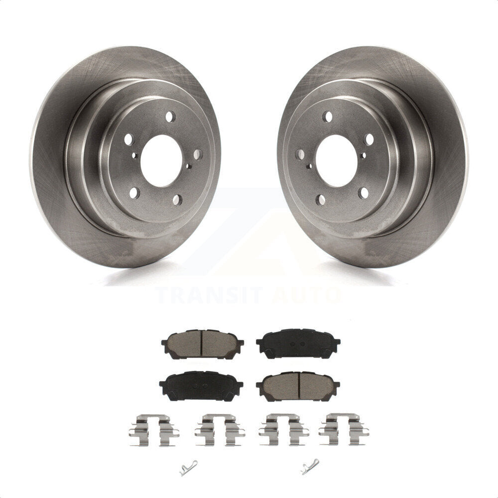 Rear Disc Brake Rotors And Ceramic Pads Kit For Subaru Forester Impreza Saab 9-2X K8C-101646 by Transit Auto