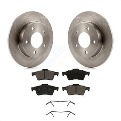 Rear Disc Brake Rotors And Ceramic Pads Kit For 2004-2005 Mazda 3 2.0L K8C-101660