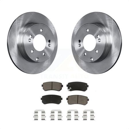 Rear Disc Brake Rotors And Ceramic Pads Kit For Hyundai Sonata Tucson Kia Cadenza K8C-101662 by Transit Auto