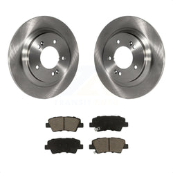 Rear Disc Brake Rotors And Ceramic Pads Kit For Hyundai Sonata Kia Optima Elantra GT Soul EV Forte Forte5 K8C-101666