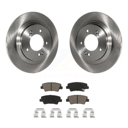 Rear Disc Brake Rotors And Ceramic Pads Kit For Hyundai Sonata Azera K8C-101672