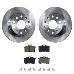 Rear Disc Brake Rotors And Ceramic Pads Kit For Volkswagen Jetta Beetle Golf SportWagen K8C-101675