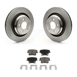 Rear Disc Brake Rotors And Ceramic Pads Kit For 2015 Dodge Charger R T Scat Pack with 6.4L K8C-101683