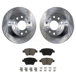 Rear Disc Brake Rotors And Ceramic Pads Kit For Volkswagen Beetle GTI Eos With 253mm Diameter Rotor K8C-101690