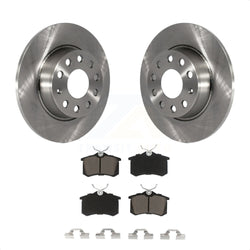 Rear Disc Brake Rotors And Ceramic Pads Kit For Volkswagen Beetle Golf With 272mm Diameter Rotor K8C-101692