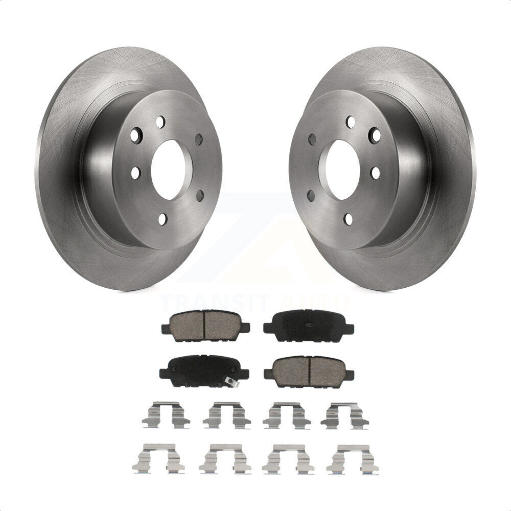 Rear Disc Brake Rotors And Ceramic Pads Kit For Nissan Altima Sentra Maxima Juke K8C-101695 by Transit Auto