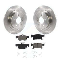 Rear Disc Brake Rotors And Ceramic Pads Kit For 2016-2018 Buick Envision With 315mm Diameter Rotor K8C-101697
