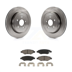 Rear Disc Brake Rotors And Ceramic Pads Kit For Cadillac CTS K8C-101715
