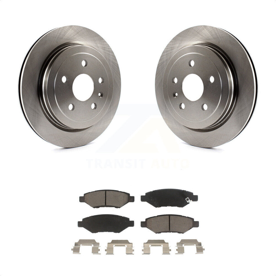 Rear Disc Brake Rotors And Ceramic Pads Kit For Chevrolet Camaro Cadillac CTS K8C-101716 by Transit Auto