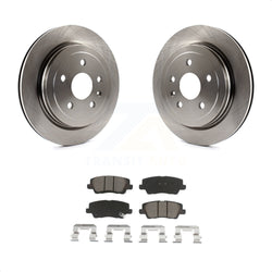 Rear Disc Brake Rotors And Ceramic Pads Kit For Cadillac CTS K8C-101719