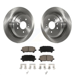 Rear Disc Brake Rotors And Ceramic Pads Kit For Honda Pilot Ridgeline Passport K8C-101736