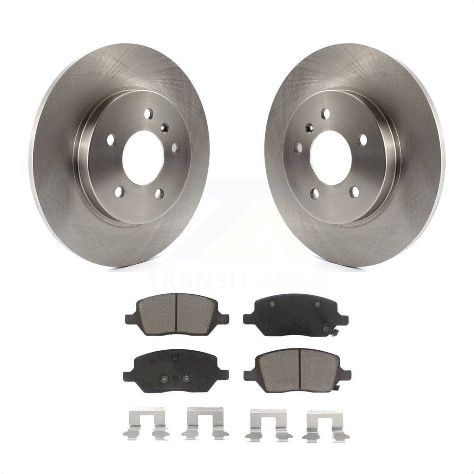 Rear Disc Brake Rotors And Ceramic Pads Kit For 2005-2005 Chevrolet Uplander Pontiac Montana Buick Terraza Saturn Relay K8C-101745 by Transit Auto