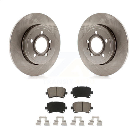 Rear Disc Brake Rotors And Ceramic Pads Kit For Audi A4 Quattro K8C-101748 by Transit Auto