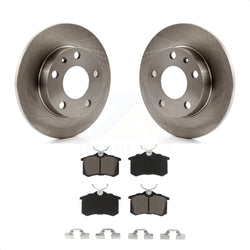 Rear Disc Brake Rotors And Ceramic Pads Kit For Audi A4 Quattro With 245mm Diameter Rotor K8C-101749