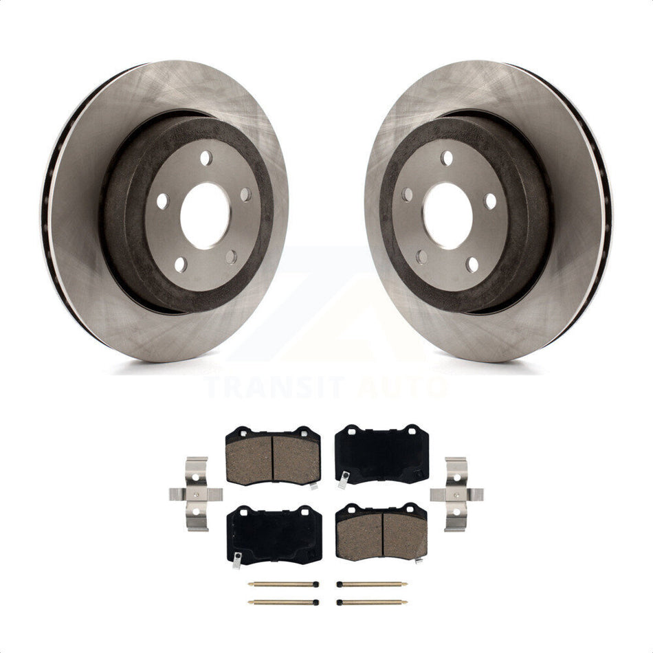 Rear Disc Brake Rotors And Ceramic Pads Kit For 2006-2010 Jeep Grand Cherokee SRT8 K8C-101752 by Transit Auto