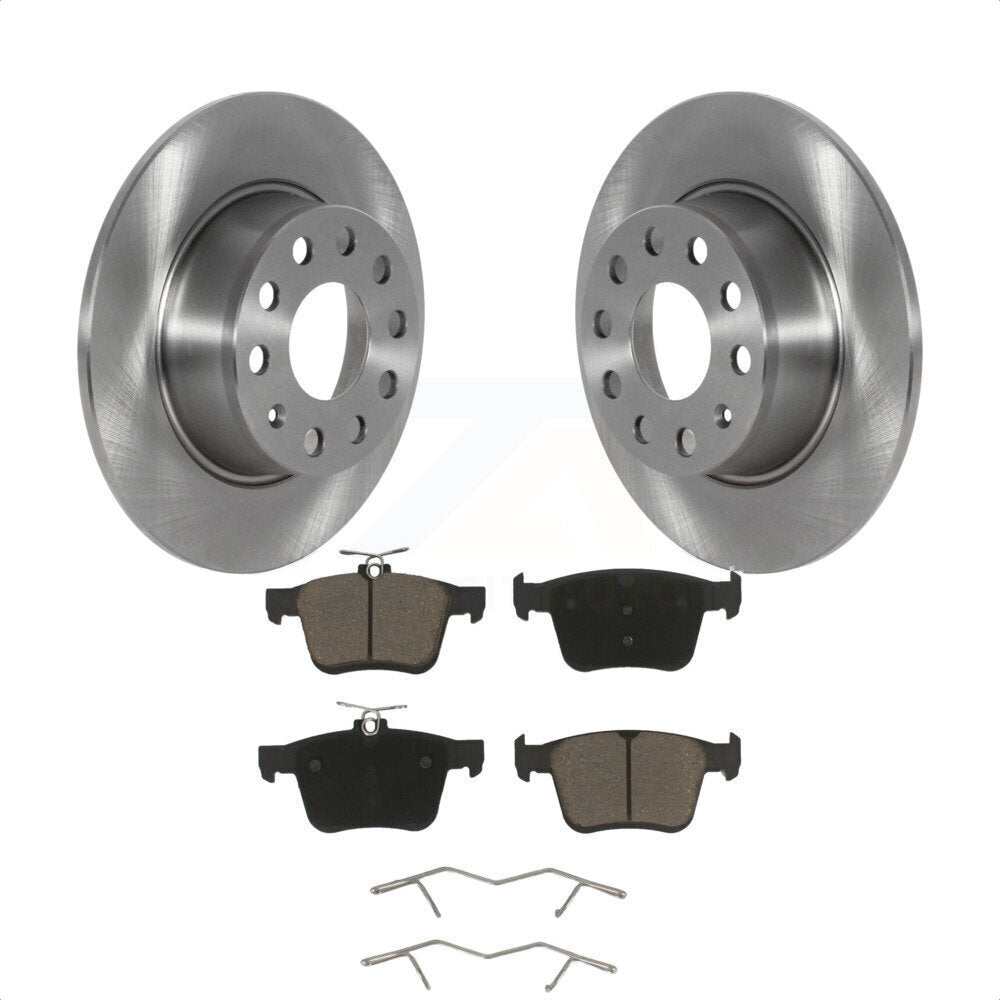 Rear Disc Brake Rotors And Ceramic Pads Kit For Volkswagen Jetta Taos K8C-101757 by Transit Auto