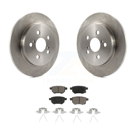 Rear Disc Brake Rotors And Ceramic Pads Kit For Toyota Corolla Prius Matrix Prime Pontiac Vibe Lexus CT200h Plug-In K8C-101763 by Transit Auto