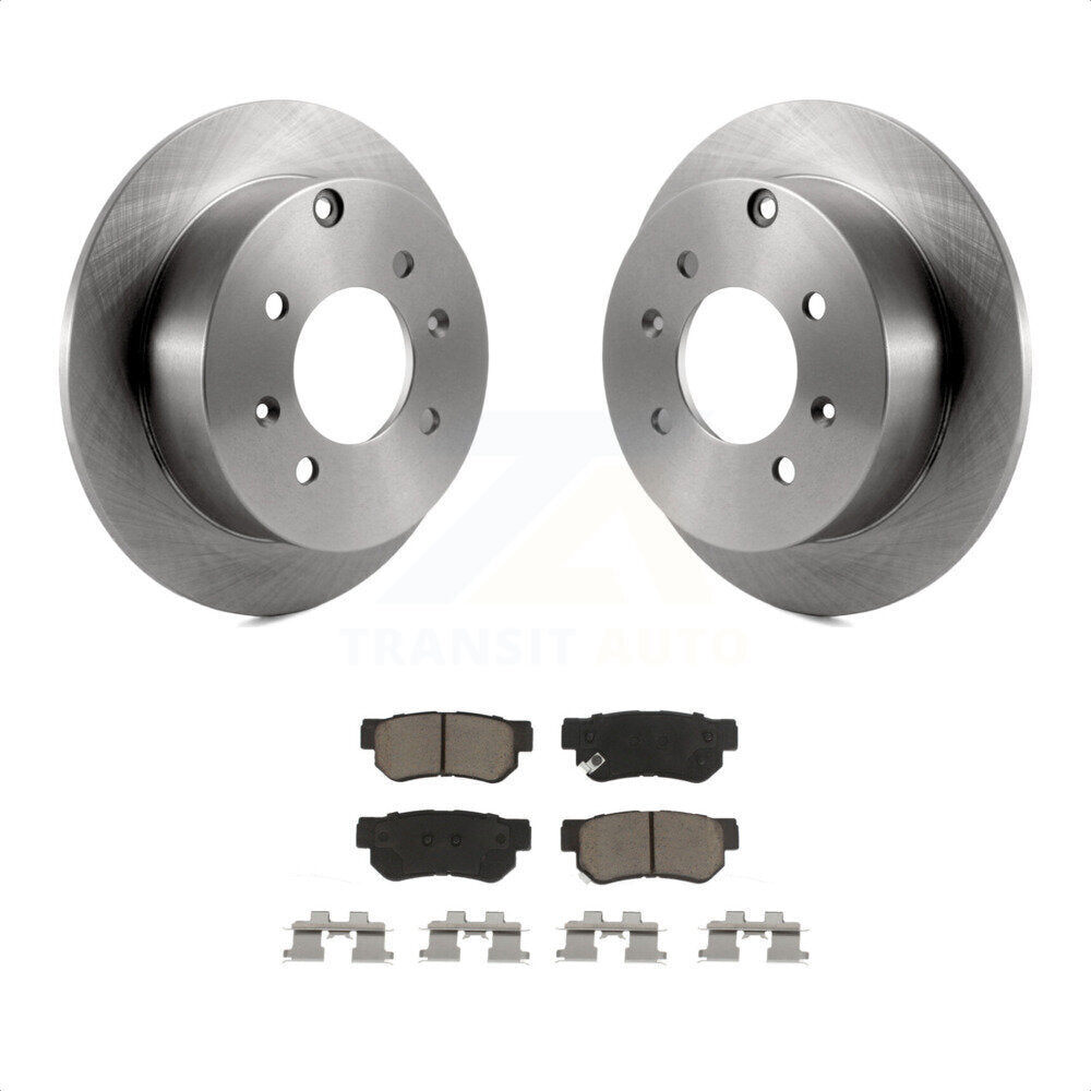 Rear Disc Brake Rotors And Ceramic Pads Kit For Hyundai Sonata Kia Optima Magentis K8C-101770 by Transit Auto