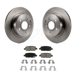 Rear Disc Brake Rotors And Ceramic Pads Kit For Nissan INFINITI Maxima G37 G35 M35 370Z 350Z QX50 EX35 G25 M45 Q40 EX37 Z K8C-101773