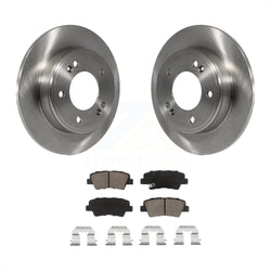 Rear Disc Brake Rotors And Ceramic Pads Kit For Hyundai Elantra Kia Soul Forte Veloster GT Forte5 Coupe Koup K8C-101779