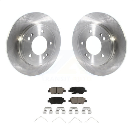 Rear Disc Brake Rotors And Ceramic Pads Kit For Hyundai Elantra Kia Niro Ioniq K8C-101783 by Transit Auto