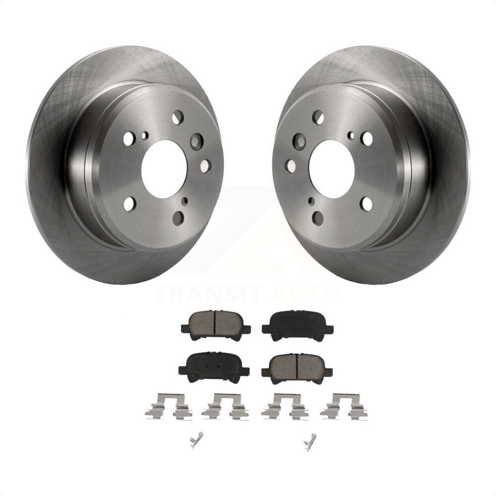 Rear Disc Brake Rotors And Ceramic Pads Kit For Toyota Camry Solara K8C-101788 by Transit Auto