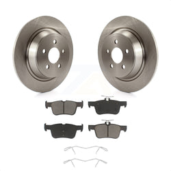 Rear Disc Brake Rotors And Ceramic Pads Kit For Ford Edge Fusion Lincoln MKX MKZ Nautilus Continental Police Responder Hybrid SSV Plug-In K8C-101791