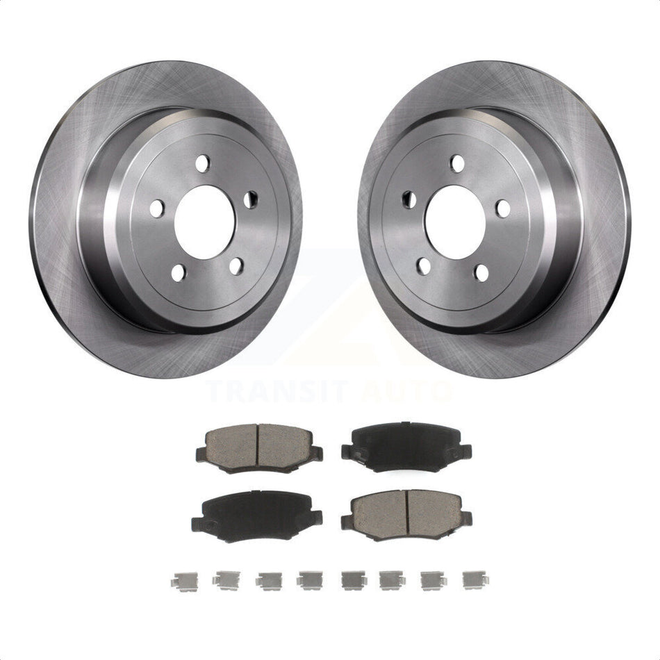 Rear Disc Brake Rotors And Ceramic Pads Kit For Jeep Liberty Dodge Nitro K8C-101797 by Transit Auto