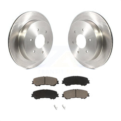 Rear Disc Brake Rotors And Ceramic Pads Kit For 2017-2022 Nissan TITAN K8C-101810