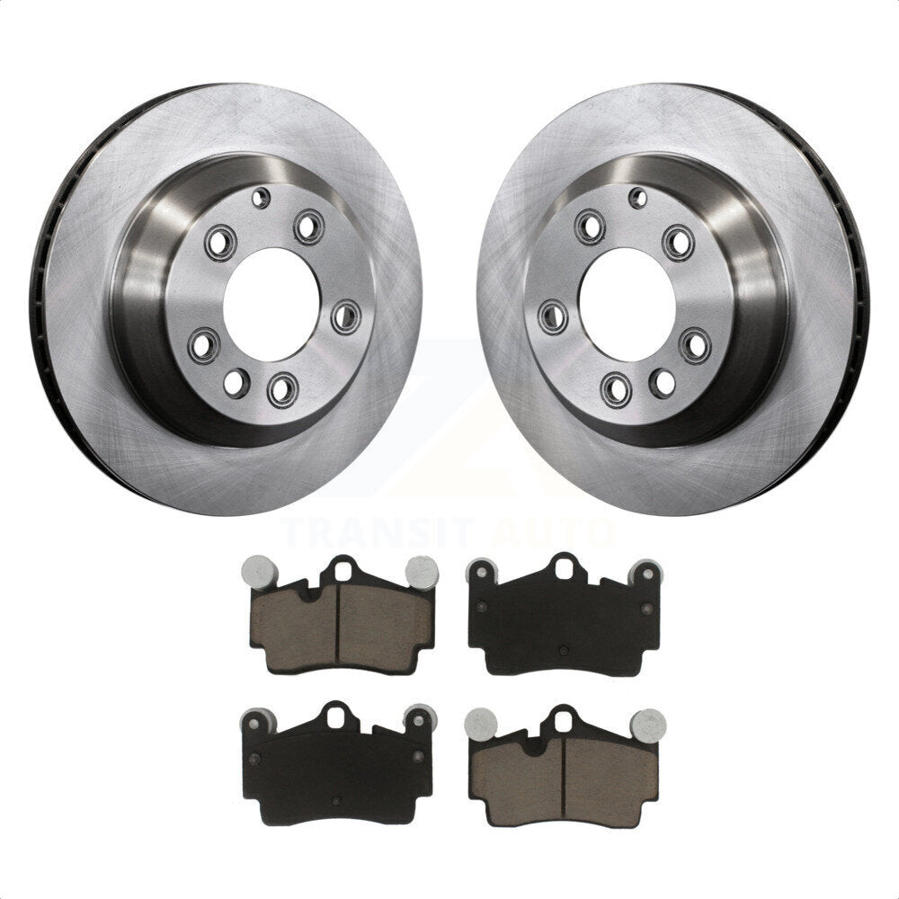 Rear Disc Brake Rotors And Ceramic Pads Kit For Audi Q7 Porsche Cayenne Volkswagen Touareg K8C-101813 by Transit Auto